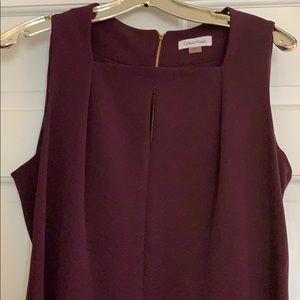Calvin Klein plum colored sheath dress